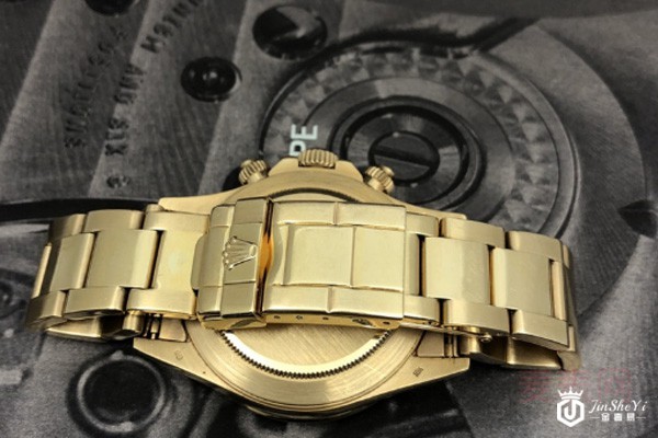 二手劳力士老款迪通拿系列18k黄金自动机械腕表