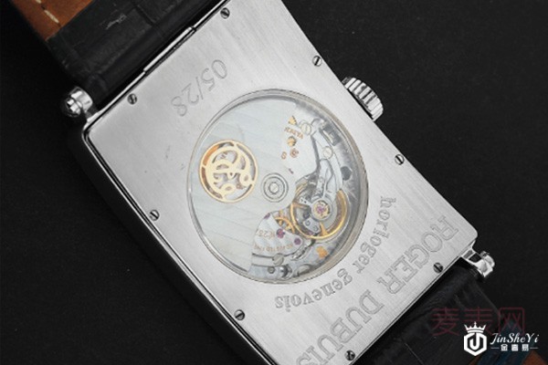 二手罗杰杜彼MUCHMORE系列18K白金自动机械表背透图