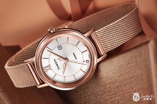 二手卡西欧SHEEN系列太阳能石英防水腕表