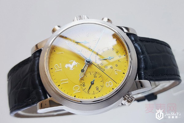 二手芝柏法拉利系列双追针计时自动机械腕表
