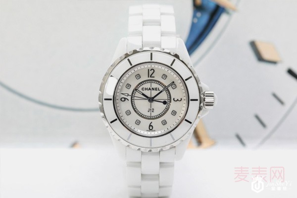 二手香奈儿J12系列白陶瓷自机械腕表展示图