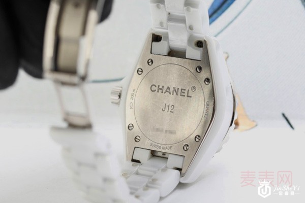 二手香奈儿J12系列白陶瓷自机械腕表表背图