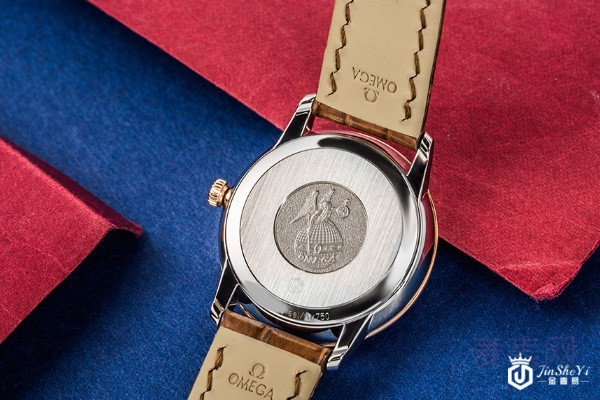 二手欧米茄碟飞系列轨道面自动机械腕表表背