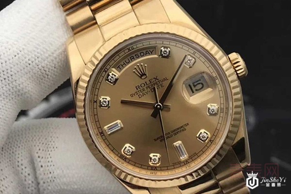 二手劳力士星期日历型系列18k黄金机械表