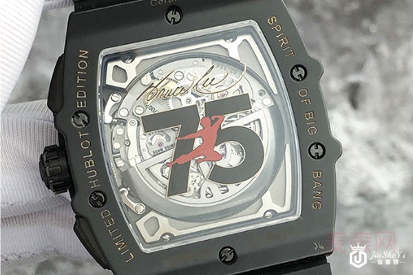 二手宇舶王者至尊系列黑陶瓷计时自动机械表表背图