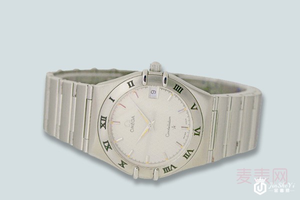 二手欧米茄海马系列自动机械精钢腕表