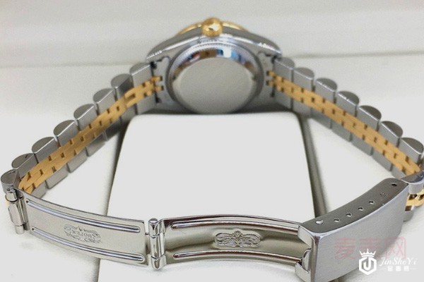 二手劳力士日志型系列间金精钢机械手表