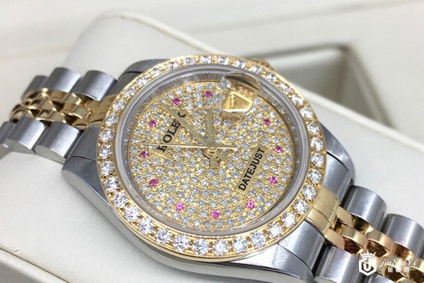 二手劳力士日志型系列镶钻女士腕表