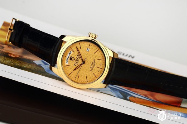 二手帝舵骏钰系列18K黄金自动机械男表