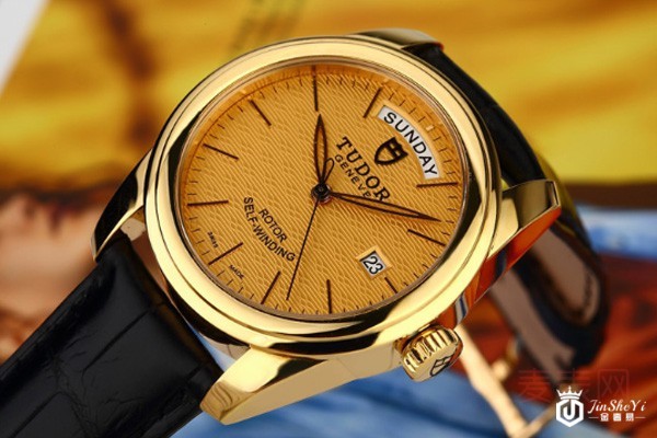 二手帝舵骏钰系列18K黄金自动机械腕表