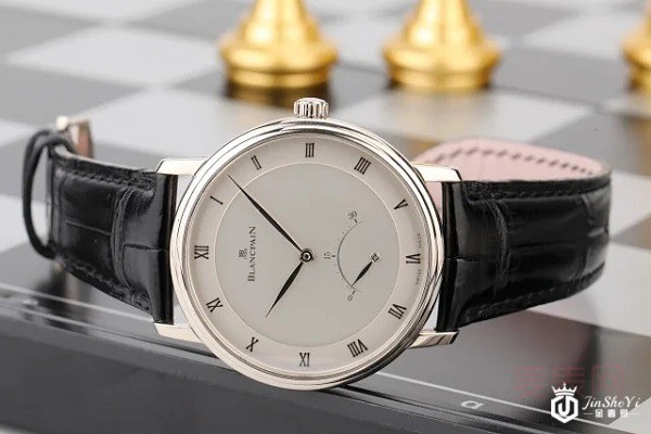 二手宝珀Villeret系列18K白金自动机械表