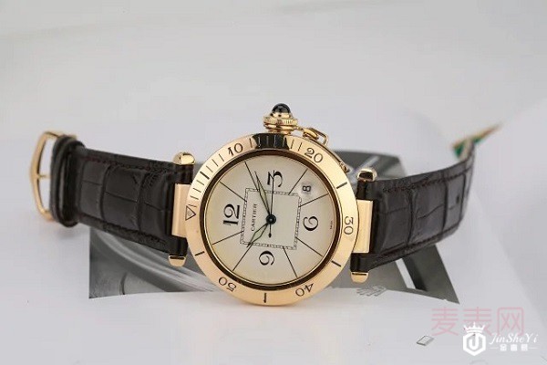 二手卡地亚帕莎系列18K黄金自动机械表