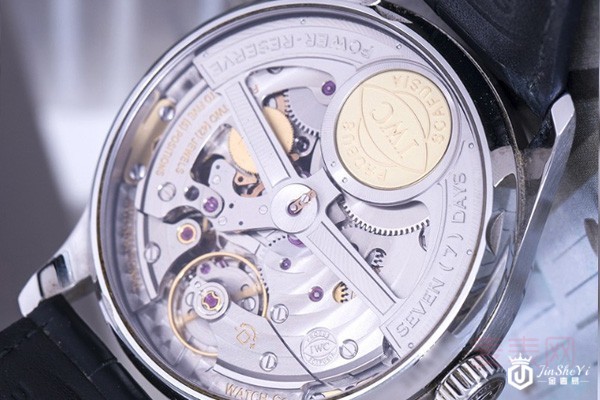 二手万国葡萄计时系列自动机械手表背透机芯细节图