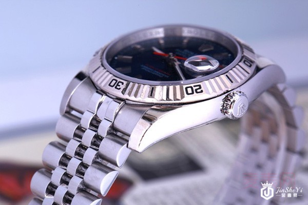 二手劳力士男士自动机械腕表侧面展示图
