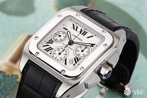 二手卡地亚山度士W20090X8手表展示图