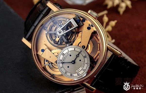 二手宝玑传世系列18K黄金手动机械陀飞轮镂空男表图