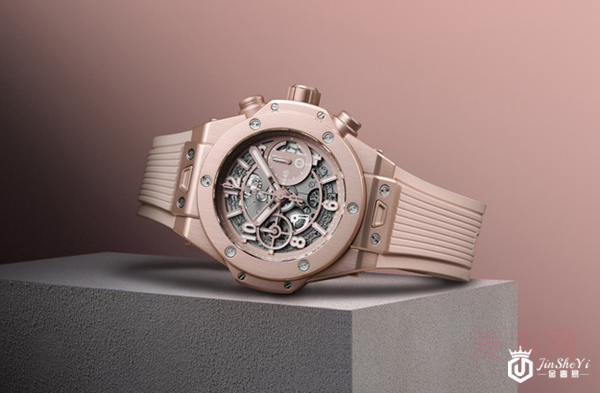 二手宇舶表全新Big Bang千禧粉手表图