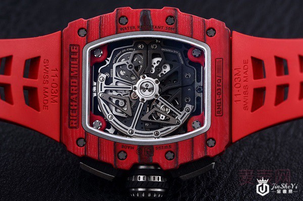 二手理查德米尔RM 11-03手表背面图 二手理查德米尔RM 11-03手表背面图