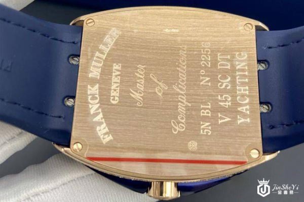 二手法兰克穆勒自动机械男士腕表背面