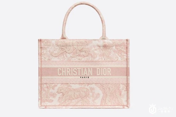 二手95新迪奥粉色茹伊印花小号BOOK TOTE手袋展示