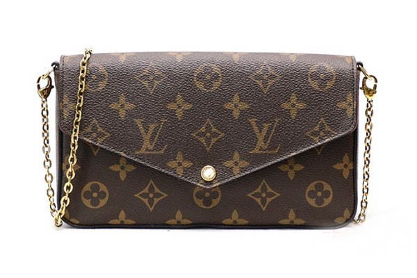 LV FELICIE老花三合一信封包单肩包展示