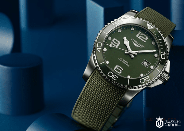 二手浪琴康卡斯系列潜水手表绿色图