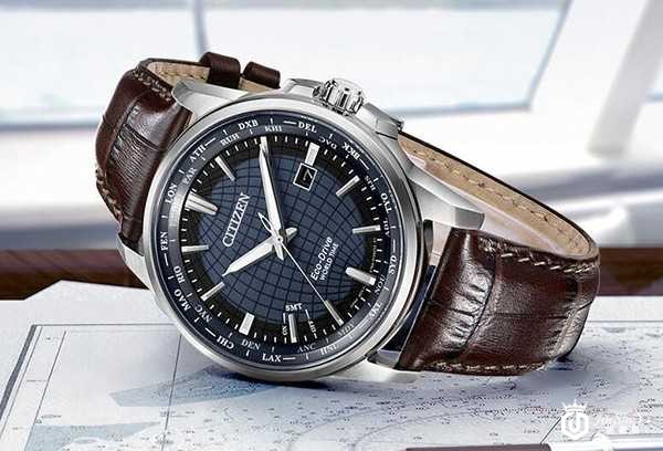 二手西铁城光动能万年历BX1001世界手表图