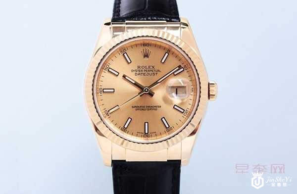 二手劳力士日志型系列日历功能18K黄金自动机械男手表图