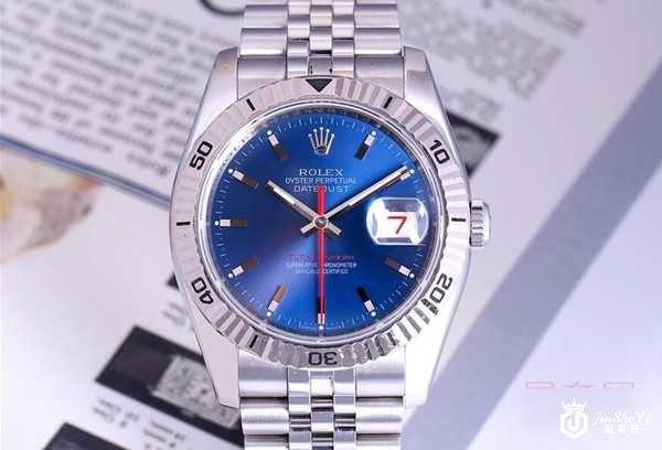 二手劳力士日志型系列18K白金男士手表 116264 黑色表盘图