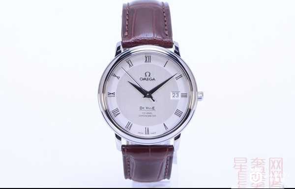 二手欧米茄4875.31.01 碟飞系列罗马刻度日期显示自动机械男表图