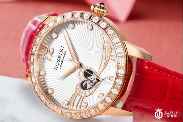 二手罗西尼心形镂空女表优雅风机牛皮女士手表图 二手罗西尼心形镂空女表优雅风机牛皮女士手表图