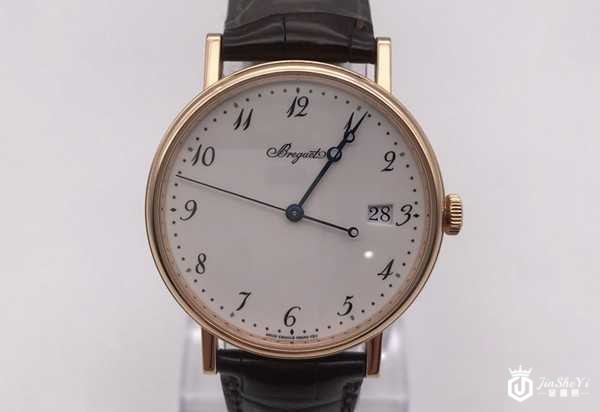 二手宝玑经典系列黄金月相日期动力储备自动机械男表图 二手宝玑经典系列黄金月相日期动力储备自动机械男表图