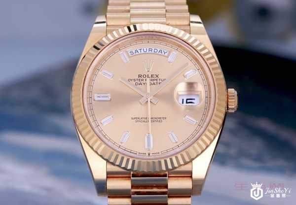 二手劳力士星期日历型系列 18K玫瑰金自动机械男士手表图