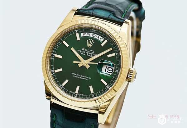 二手劳力士星期日历型系列 18K黄金自动机械男士手表118138图