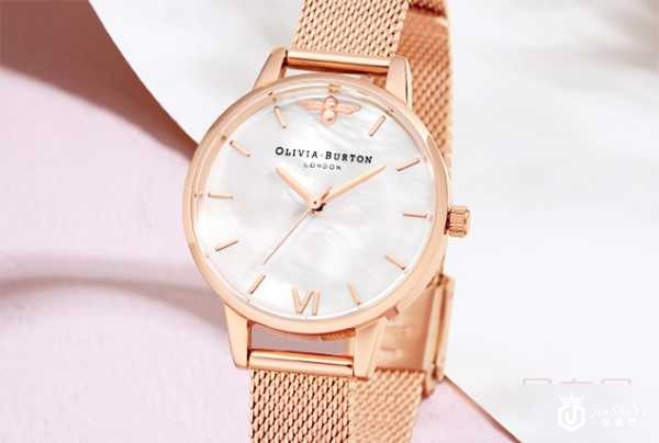 二手Olivia Burton ins潮流女表复古母贝石英手表图