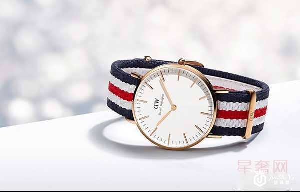 二手DW表盘尼龙表带北欧风女士手表DW00100030图