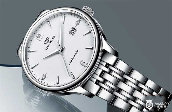 二手天王表昆仑系列钢带机械表商务男士手表图