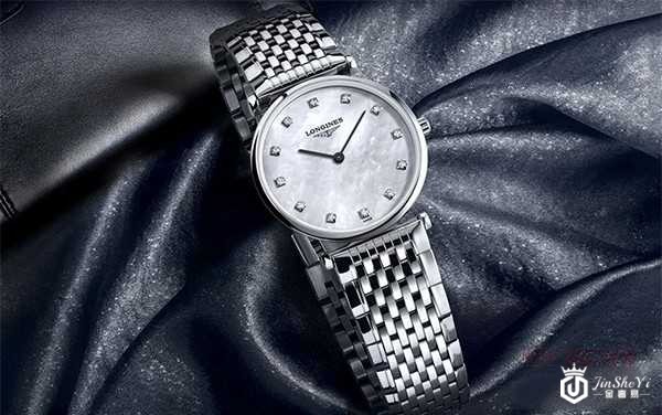 二手浪琴嘉岚系列石英钢带女表 L42094586图