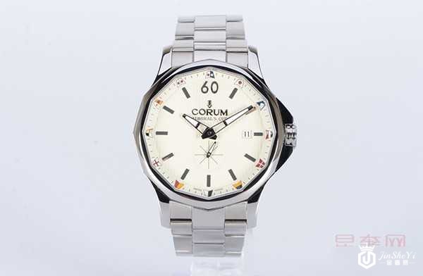 二手昆仑海军上将杯精钢银白色表盘自动机械男表图