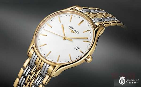 二手浪琴律雅系列机械钢带男表L49602127图