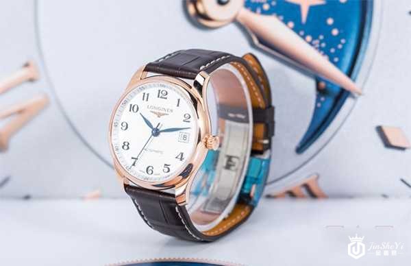 二手浪琴L2.518.8.78.3 制表传统玫瑰金日历机械男士手表图