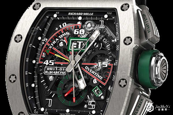 上海二手手表回收理查德米勒RM 11-01 Roberto Mancini飞返计时秒表