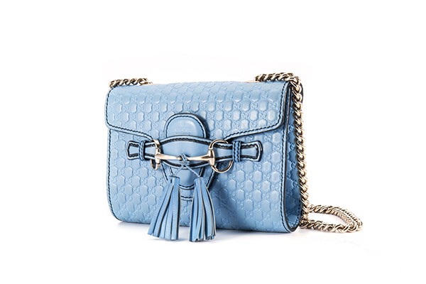 gucci古奇包包回收大约多少钱?上海奢侈品机构回收几折,金奢易网,古驰天蓝色GG印花单肩包