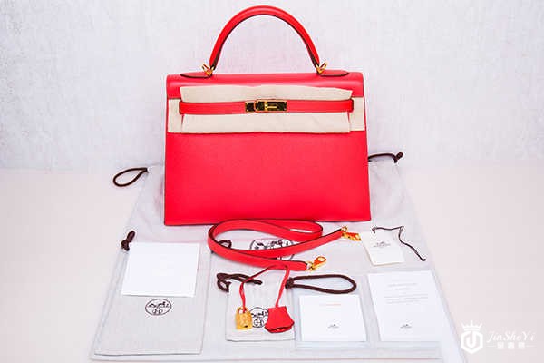 爱马仕凯莉包，唇膏粉