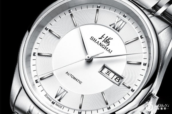 上海御驰系列商务休闲SH3008N-1白盘手表背面